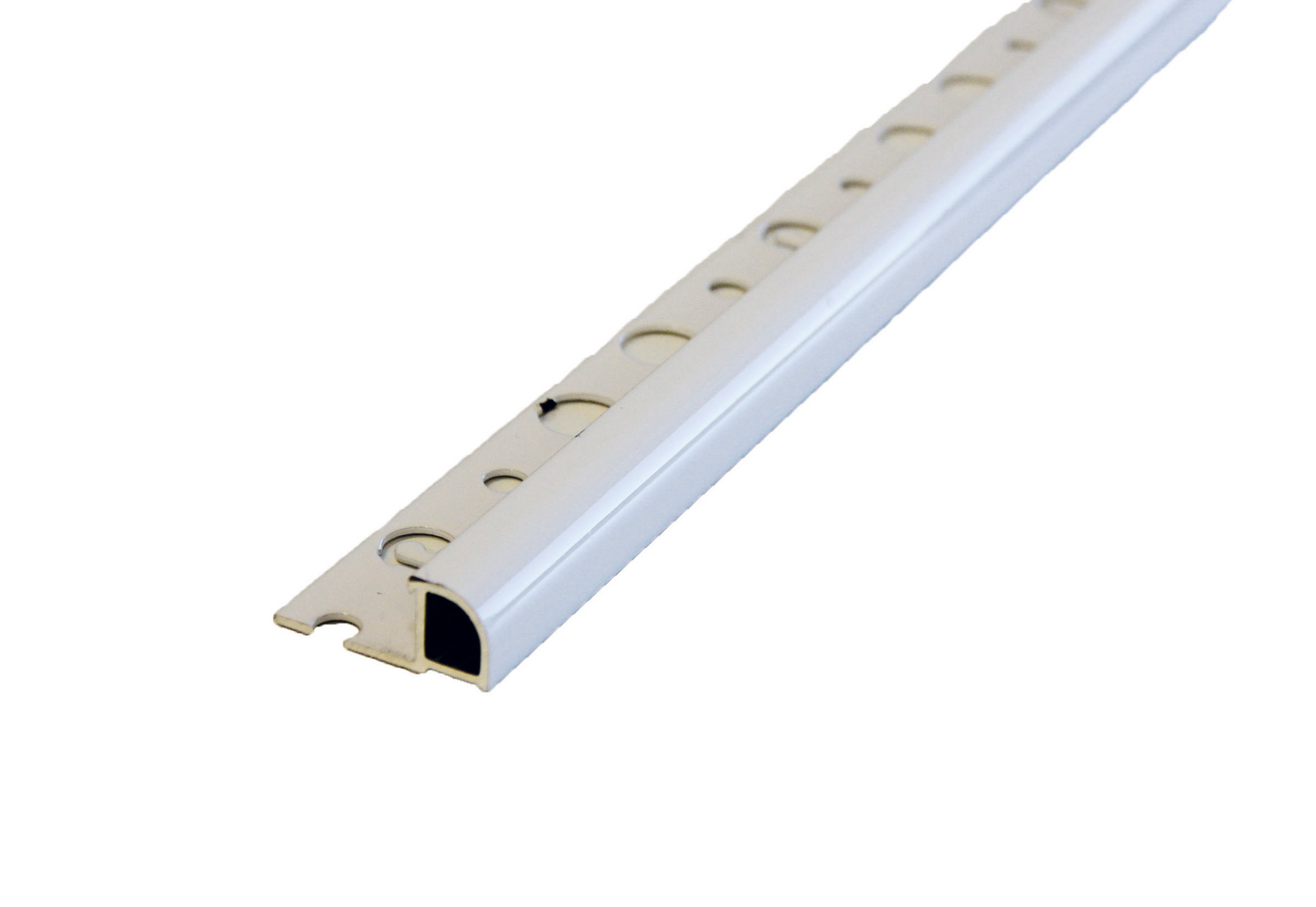 Laattalista alumiini 12mm valkoinen 2,7m 6570 White