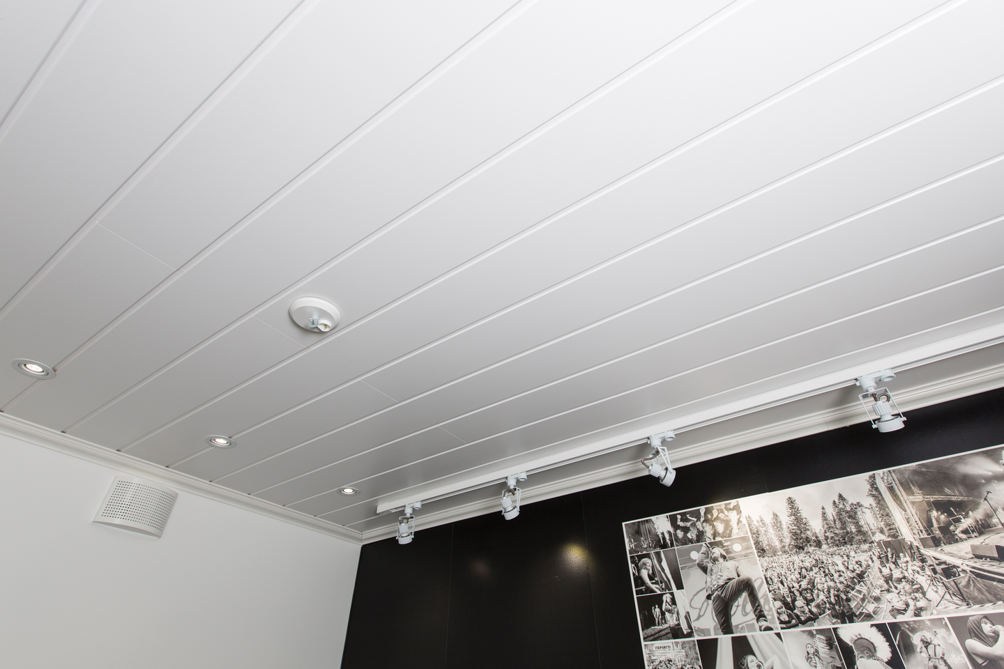 Sisustuspaneeli 10x150x2080mm STP MDF valkoinen päätypontattu