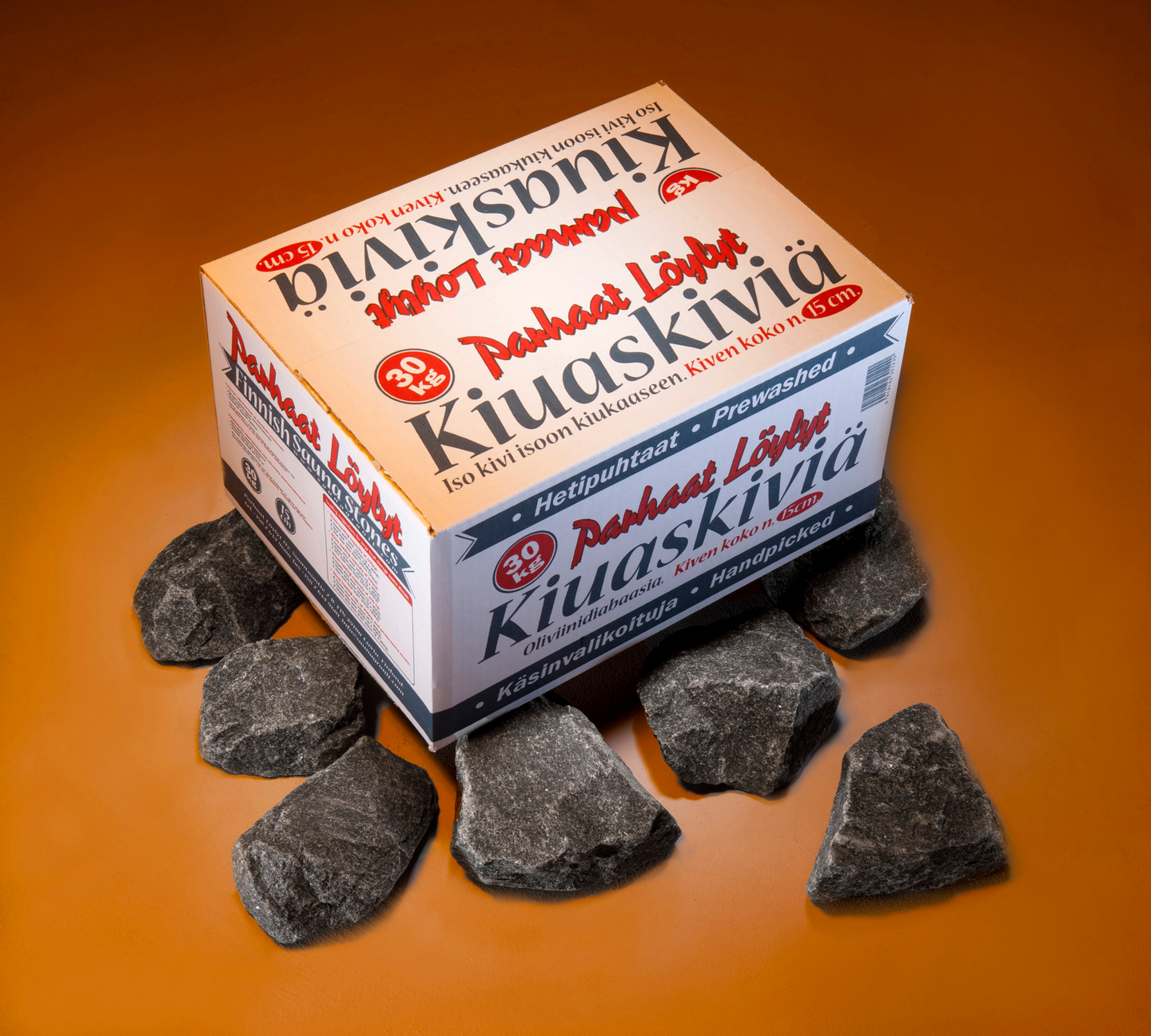 Kiuaskivi Parhaat Löylyt oliviinidiabaasi 15cm 30kg