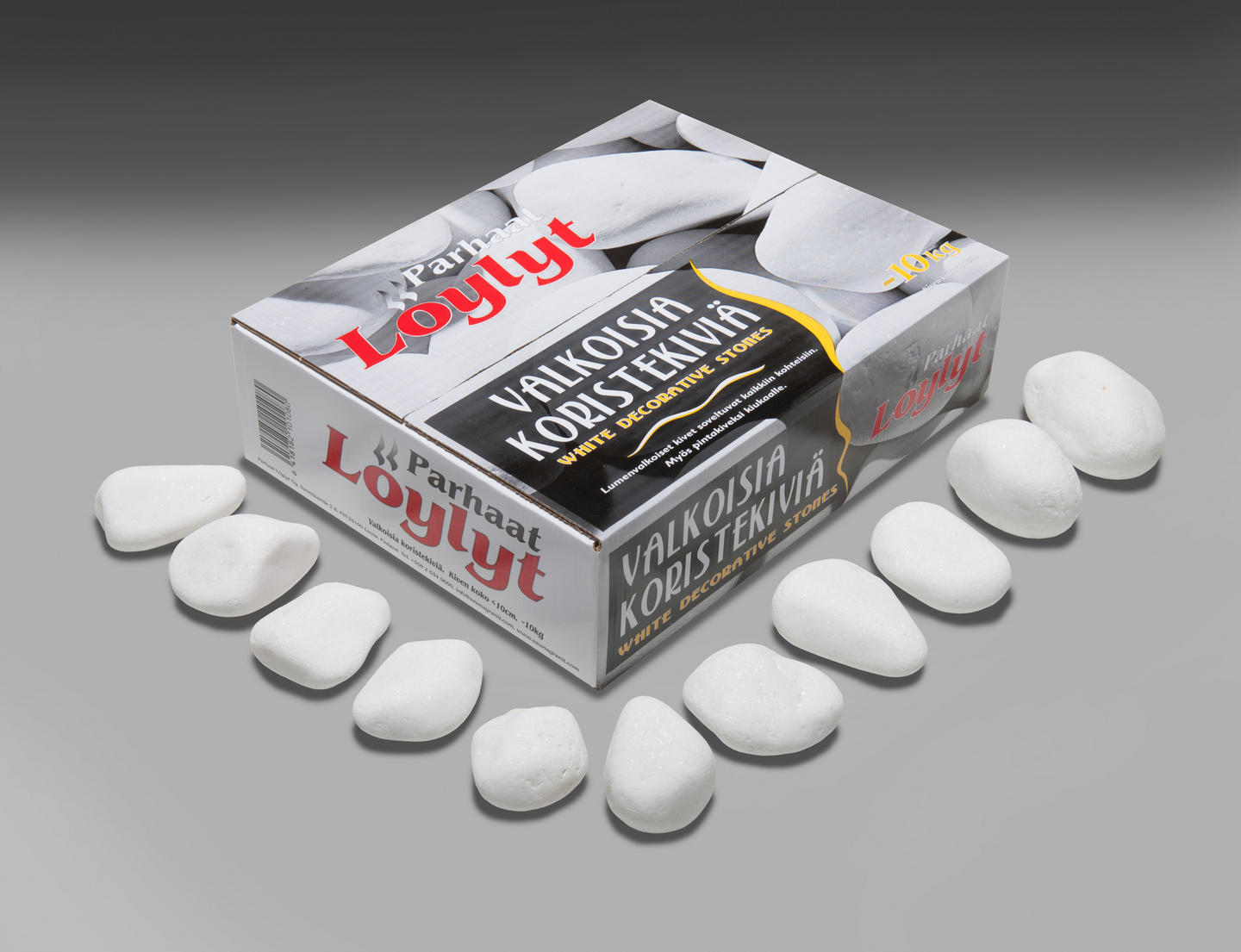 BASTUSTEN PARHAAT LÖYLYT DEKOR VIT 10CM 10KG