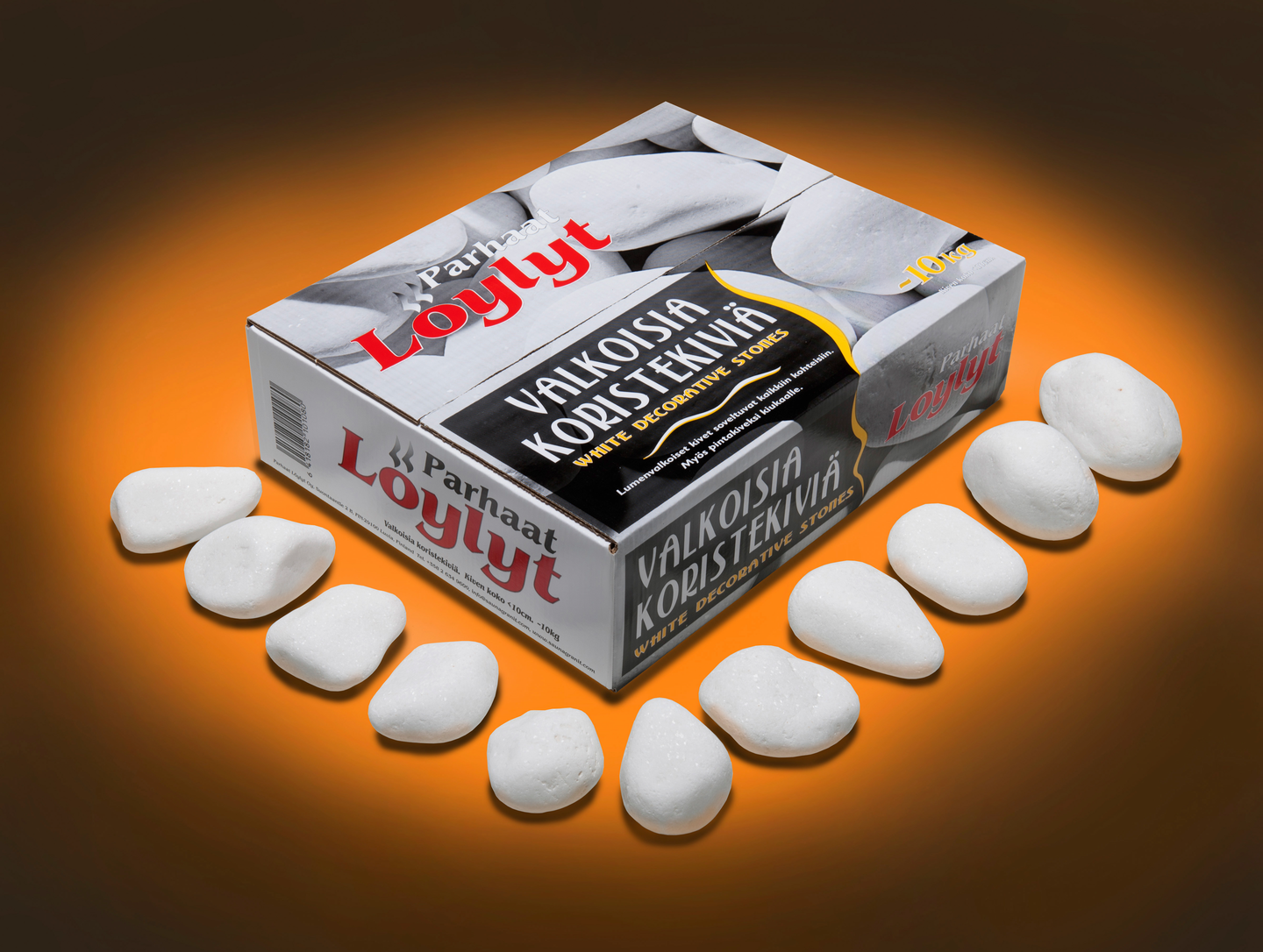 BASTUSTEN PARHAAT LÖYLYT DEKOR VIT 10CM 10KG