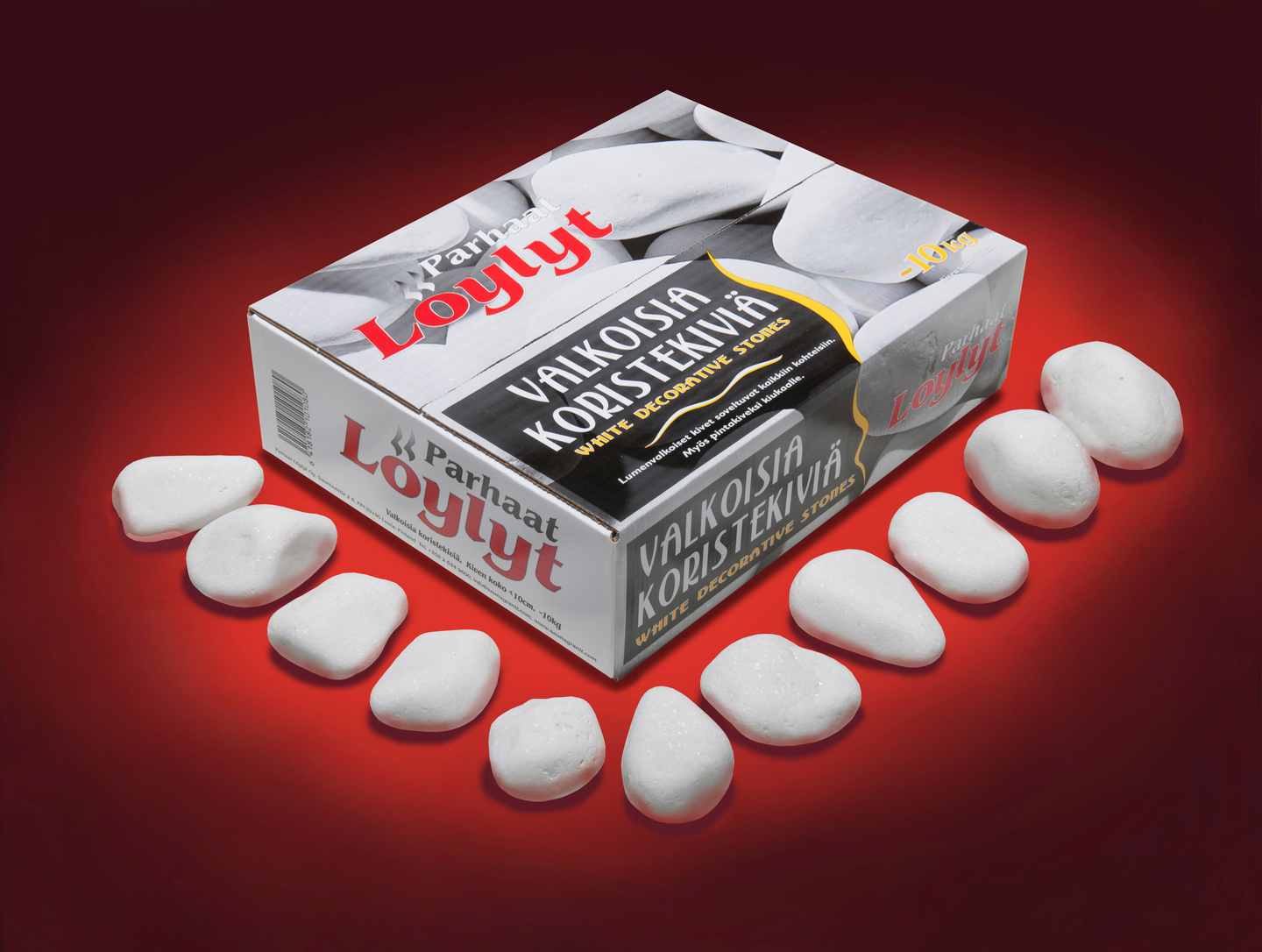 BASTUSTEN PARHAAT LÖYLYT DEKOR VIT 10CM 10KG