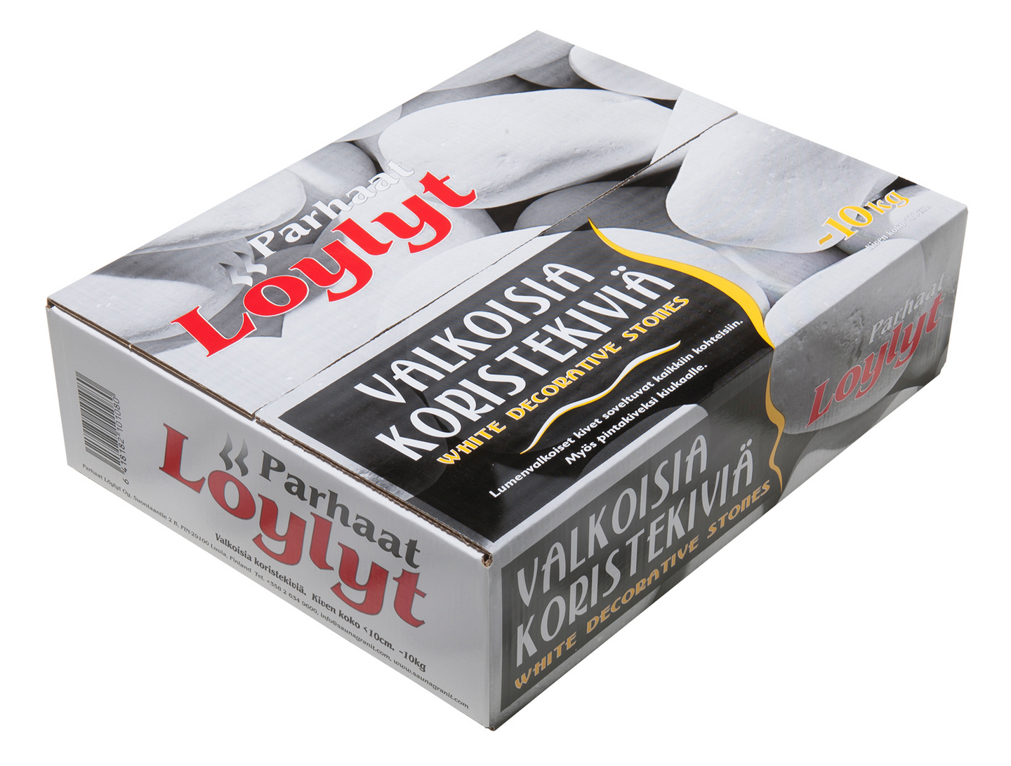 BASTUSTEN PARHAAT LÖYLYT DEKOR VIT 10CM 10KG