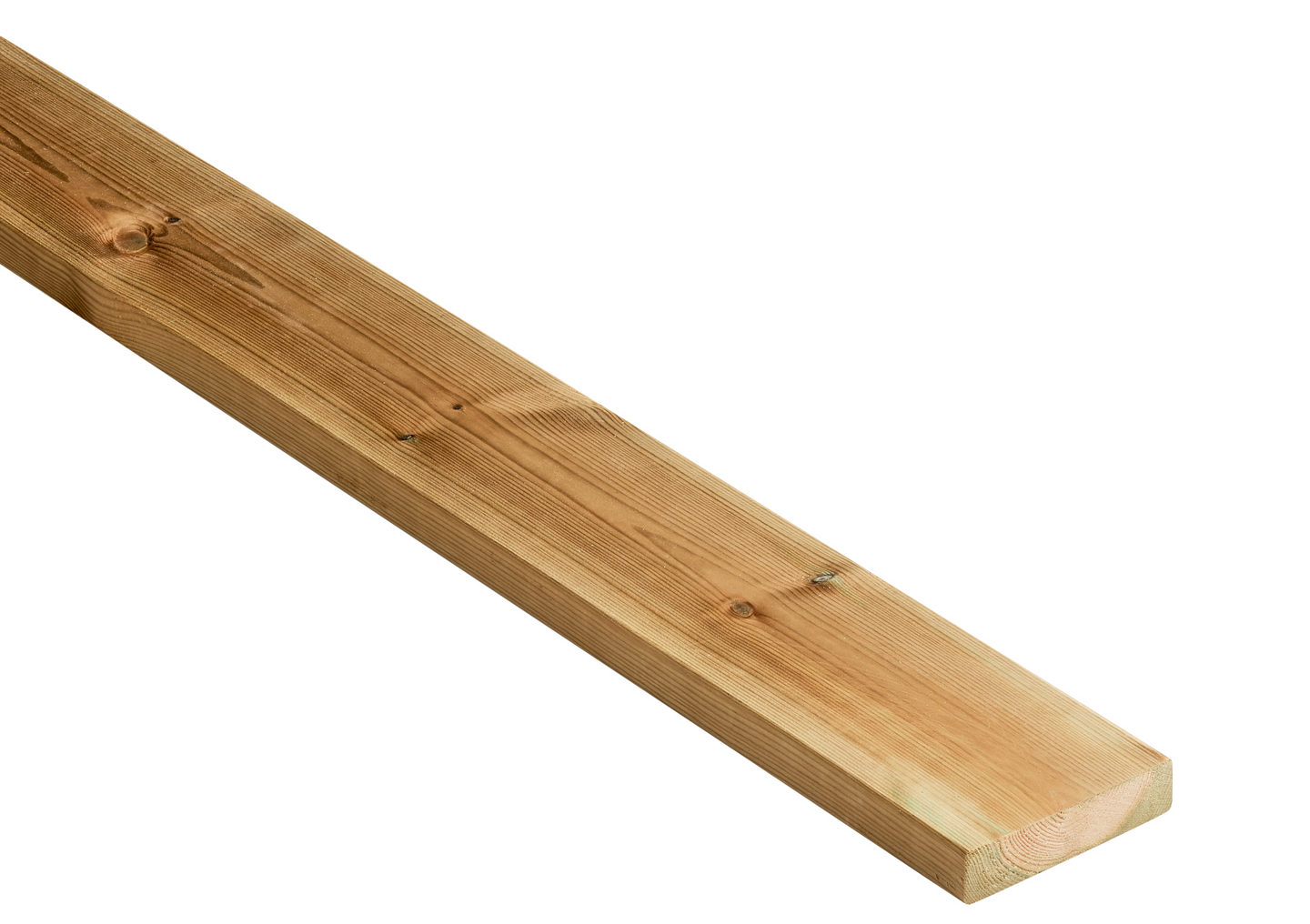 Terassilauta kestopuu sileä AB-luokka 28x120mm vihreä 3-6 metriä