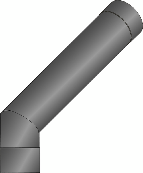 Kulmaputki Harvia WZ45M 45 astetta
