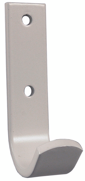 Vaatekoukku Cello 60mm alumiini valkoinen 4kpl