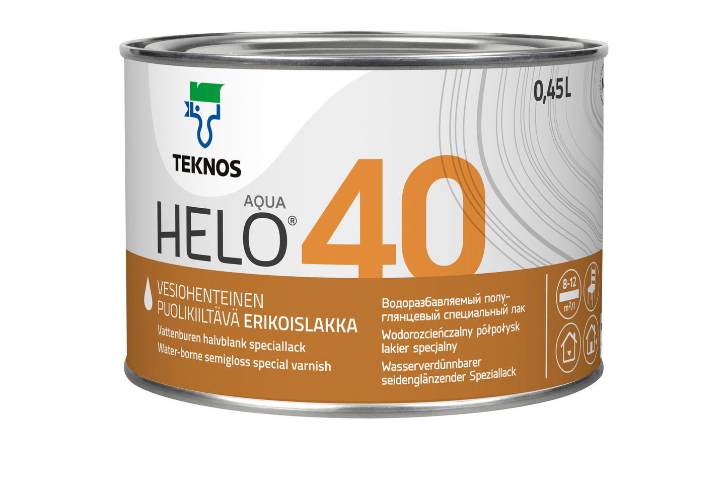 Helo Aqua 40 Erikoislakka 0,45l puolikiiltävä sävytettävissä