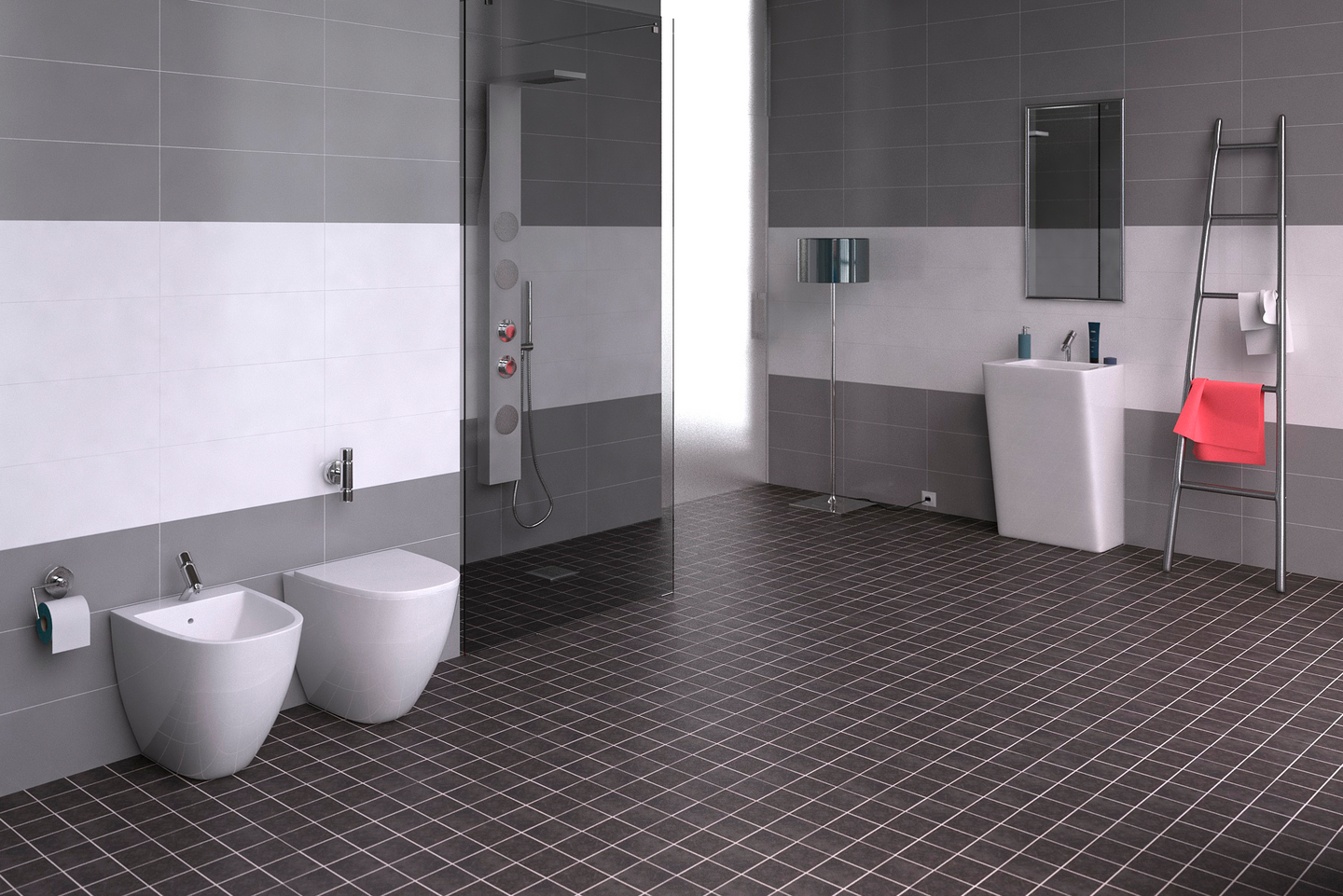 Seinälaatta Cello Hanko 20x50 harmaa 1,4m²