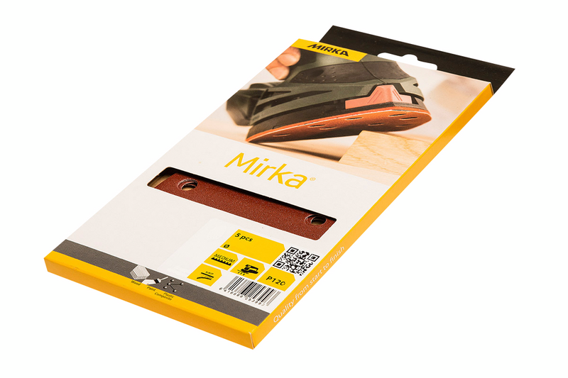 Hiomakolmio Mirka punainen 105x150x150 tarra 11R 120 5kpl