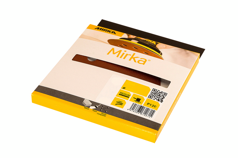 Hiomapyörö Mirka punainen 125mm tarra 8R 120 5kpl