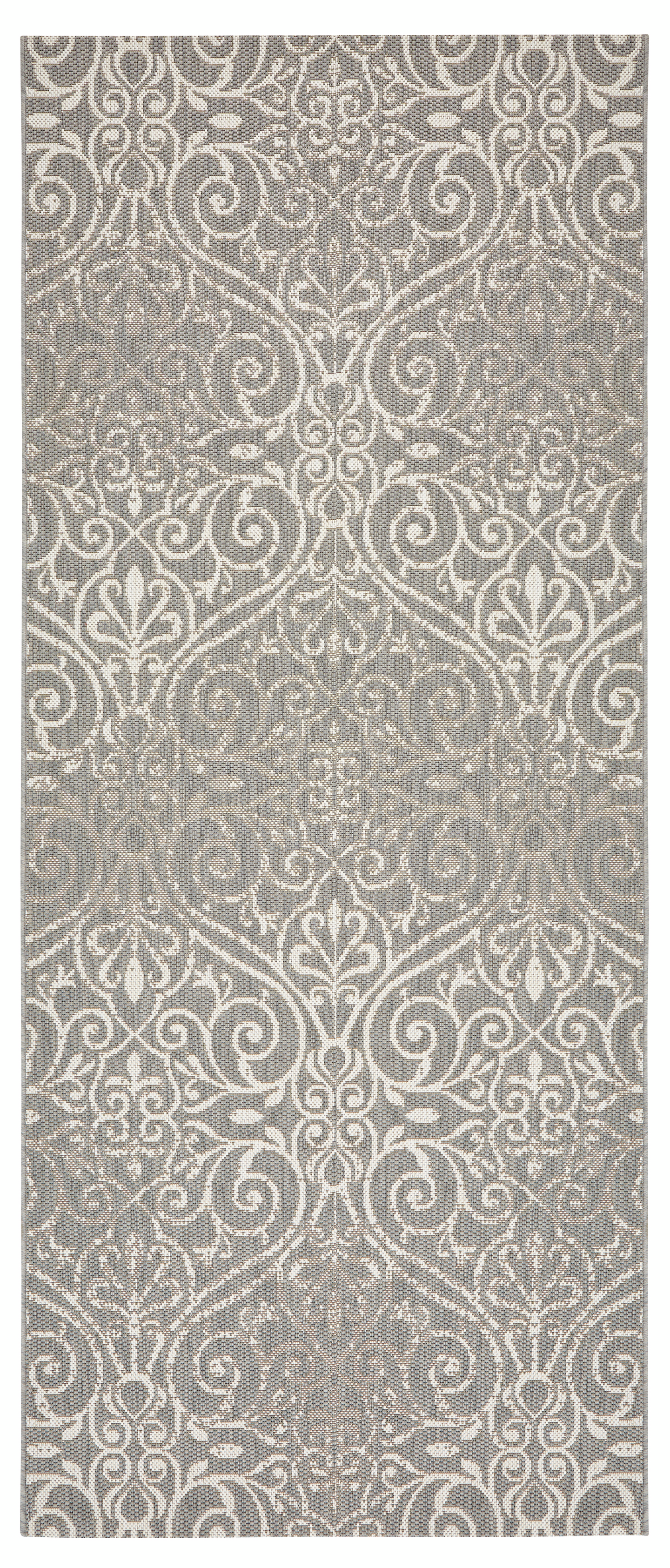 Käytävämatto Cello Flo 80x200cm harmaa/valkoinen