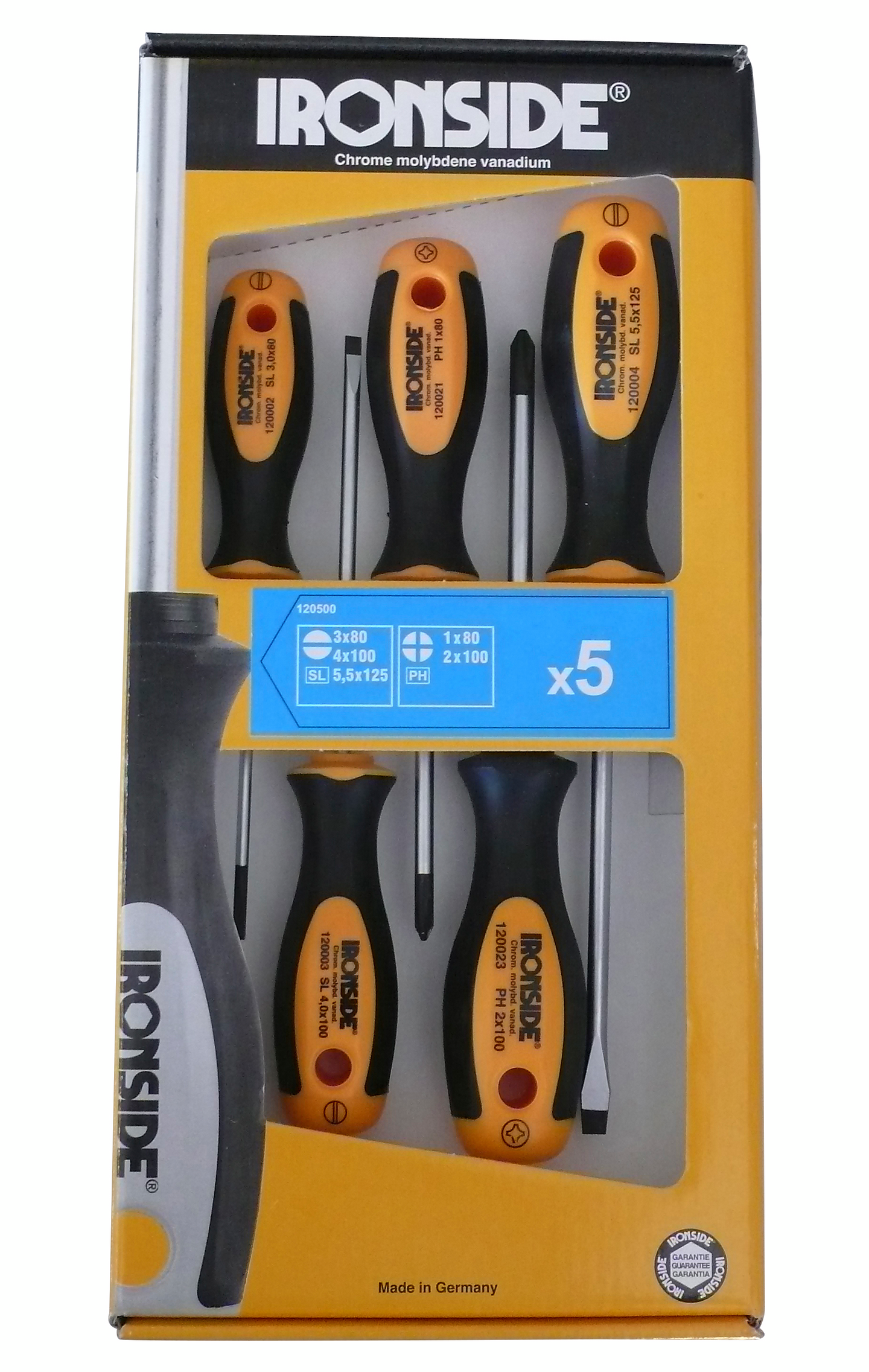 Ruuvitalttasarja Ironside 5-osainen SL PH1+2