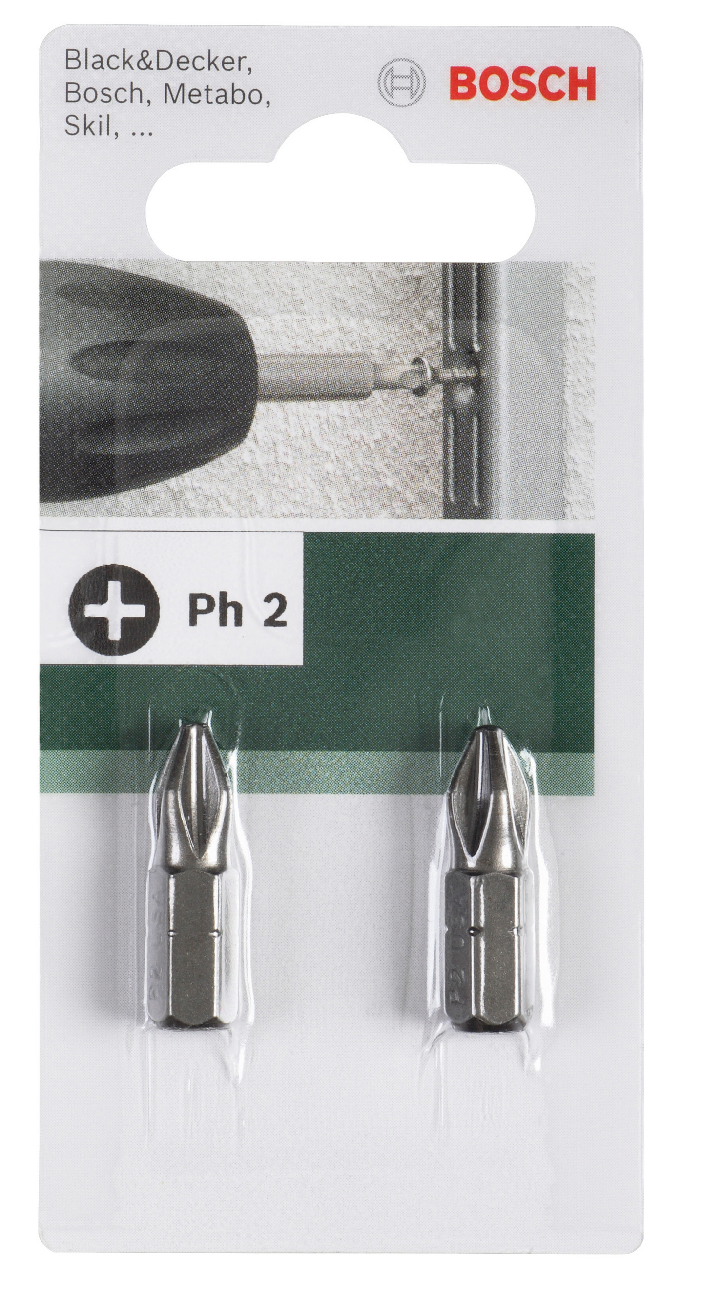 Ruuvauskärki Bosch DIY PH2 Extra Hart 25mm 2kpl