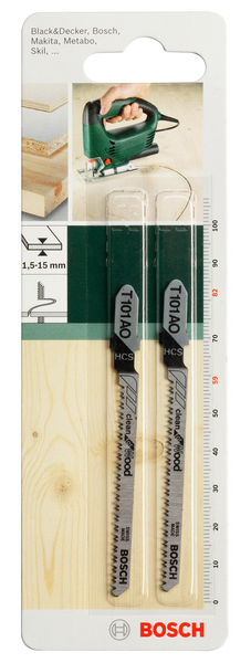 Pistosahanterä Bosch T 101 AO 2kpl