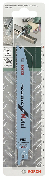 Puukkosahanterä Bosch S 123 XF 150mm metalli Progressor 1-8mm 2kpl