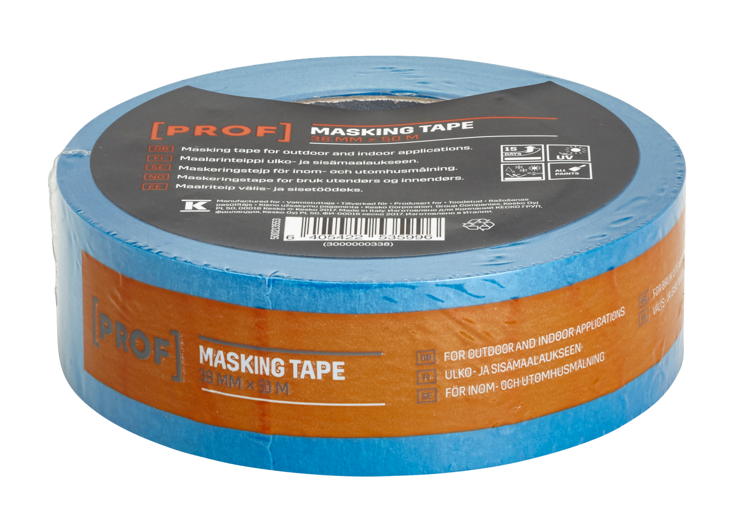 Maalarinteippi PROF sininen 38mmx50m