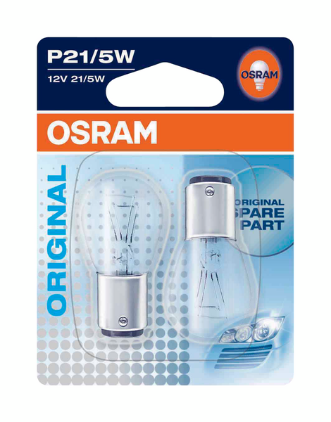 Jarru-/takavalolamppu Osram P21/5W 12V