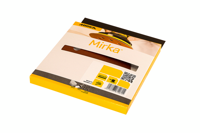 Hiomapyörö Mirka punainen 125mm tarra 8R 40 5kpl