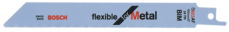 Puukkosahanterä Bosch S 922 AF 150mm metalli Flex 0,7-3mm 2kpl