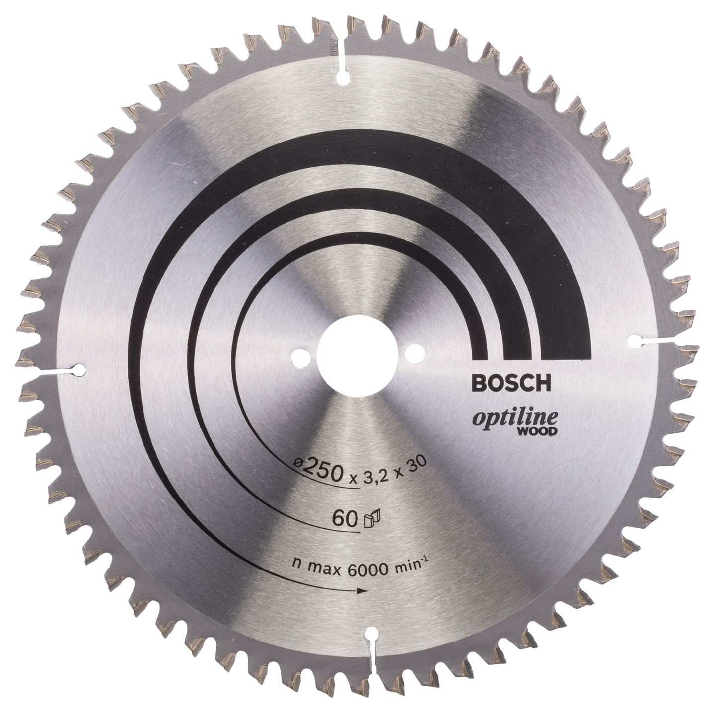 Pyörösahanterä Bosch 250x3,2x30mm Z-60