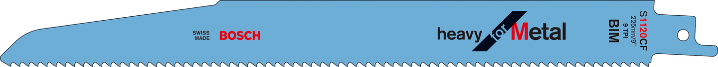 Puukkosahanterä Bosch S 1120 CF 225mm metalli Heavy 4-12mm 5kpl
