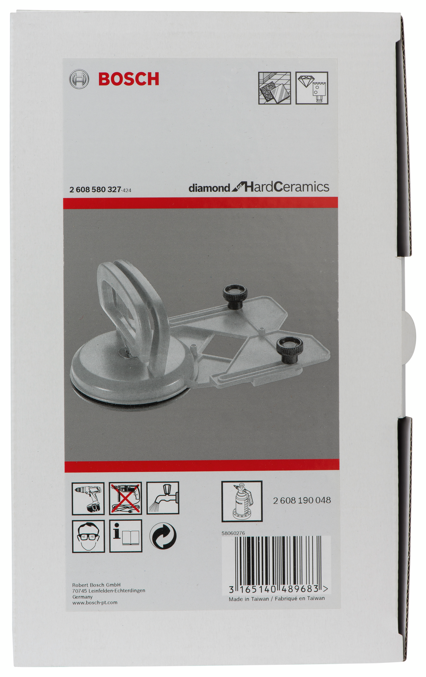 Porausohjain Bosch timanttireikäsahoille