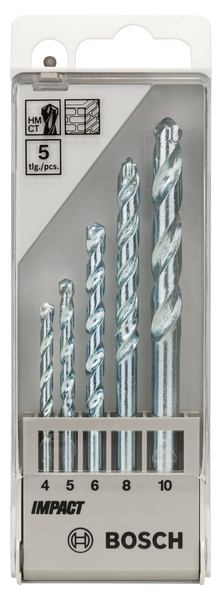 Betoniporanteräsarja Bosch 5-os. 4-10mm Impact