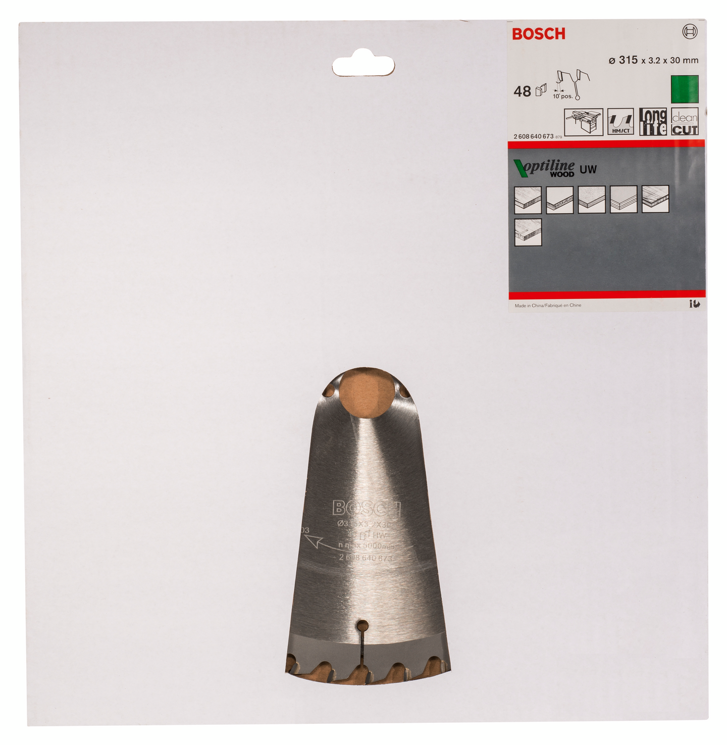 Pyörösahanterä Bosch 315x3,2x30mm Z-48