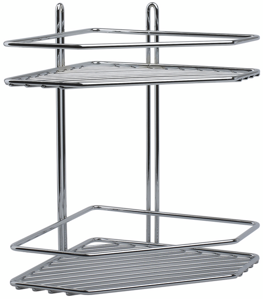 Suihkuhylly Duschy 2-osainen kulma kromi