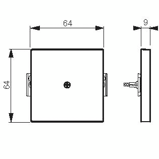 Umpikeskiölevy ABB Impressivo 2538-84P valkoinen