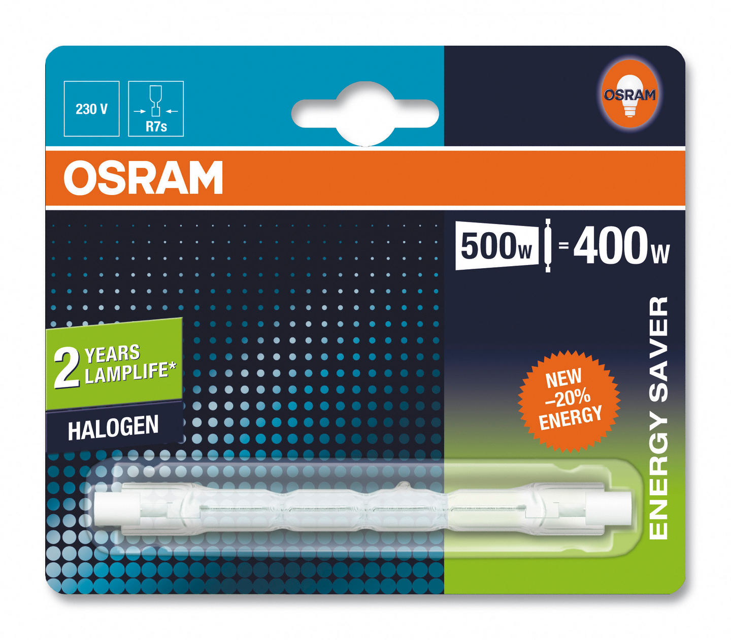 Halogeenilamppu Osram Haloline 400W 230V R7S 114 mm
