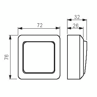 Pintakytkin 6 ABB Jussi 1066A4PP