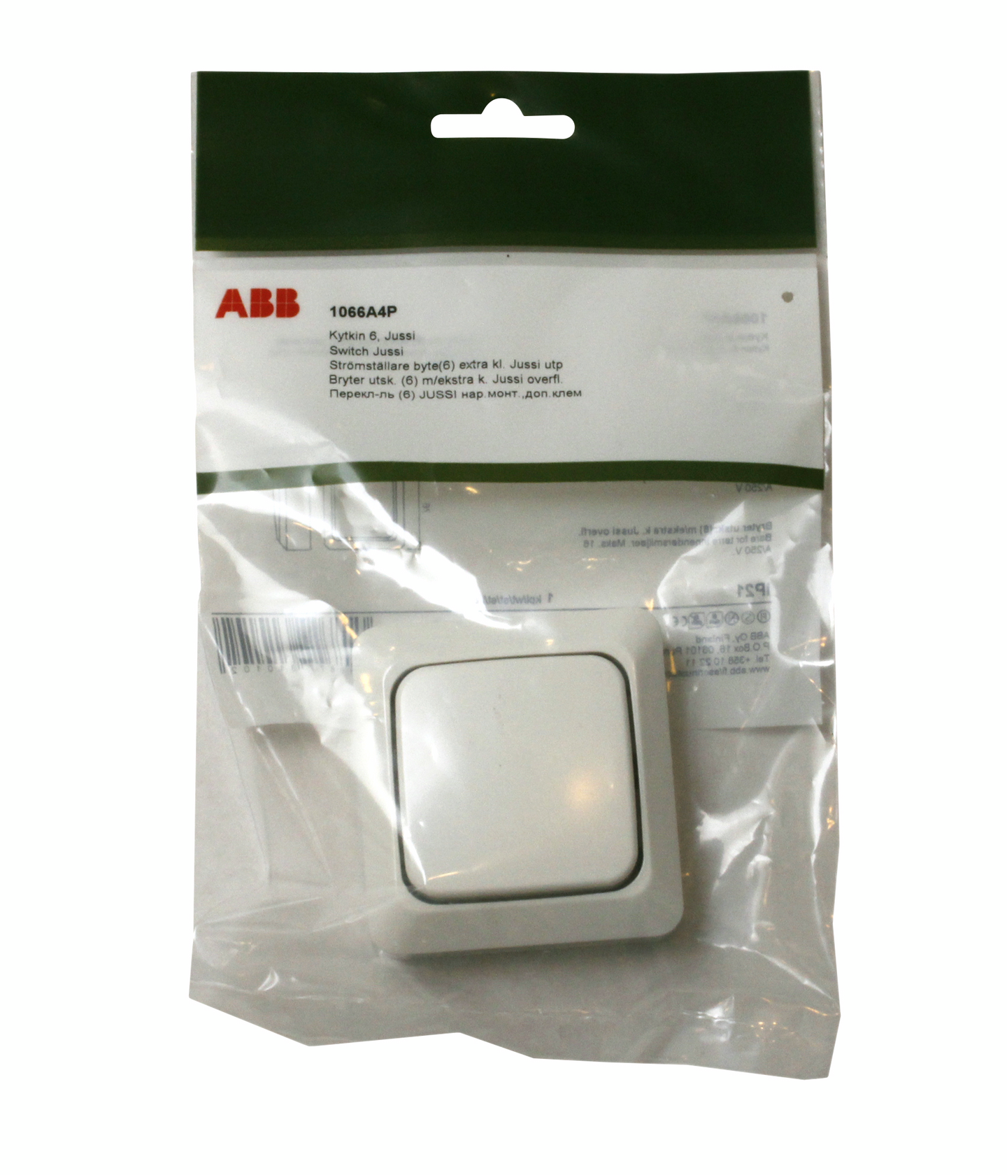 Pintakytkin 6 ABB Jussi 1066A4PP