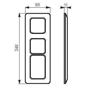 Peitelevy ABB Jussi 2523P 1+2