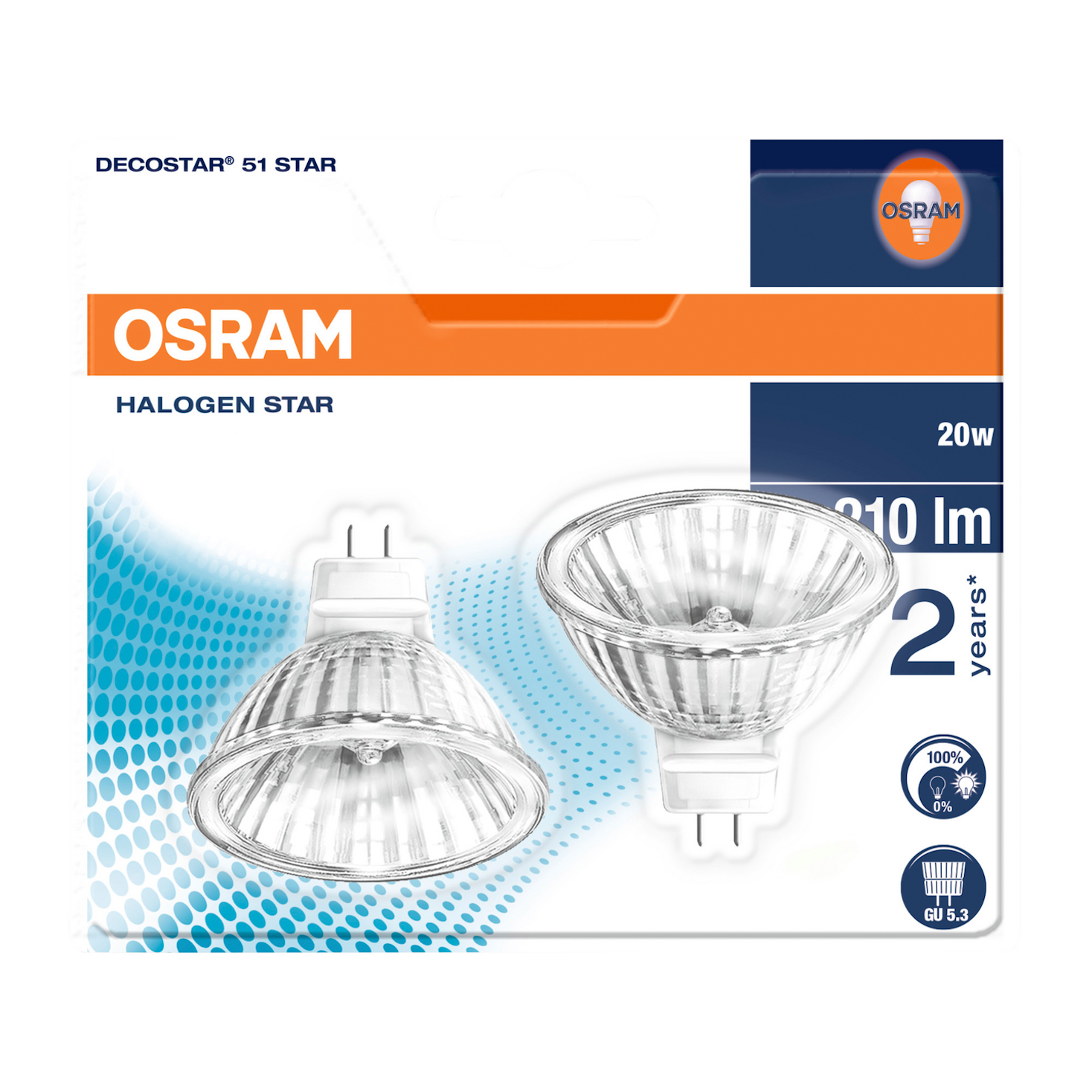 Osram Decostar 51 Titan 20W 12V GU5,3 36° WFL46860 