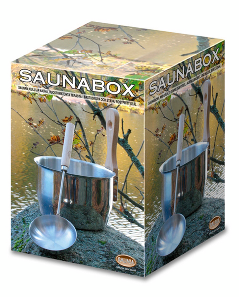 Saunasetti SAUNIA kiulu ja kauha rst/pyökki