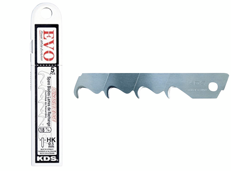 Varaterä KDS koukku 18mm katko 5kpl