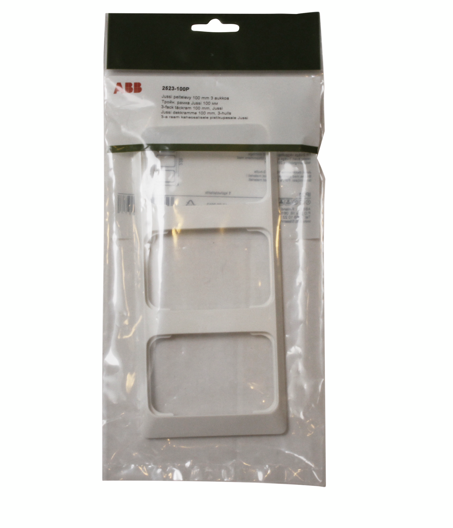 Peitelevy ABB Jussi 2523-100P 3-osainen 100mm