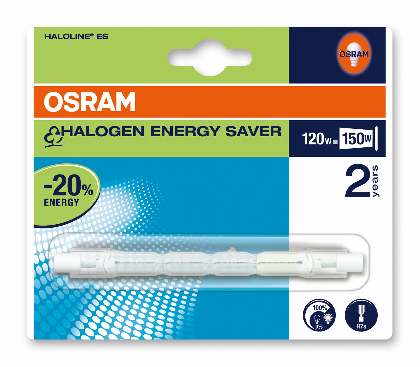Halogeenilamppu OSRAM Haloline 120W 230V R7S 75mm