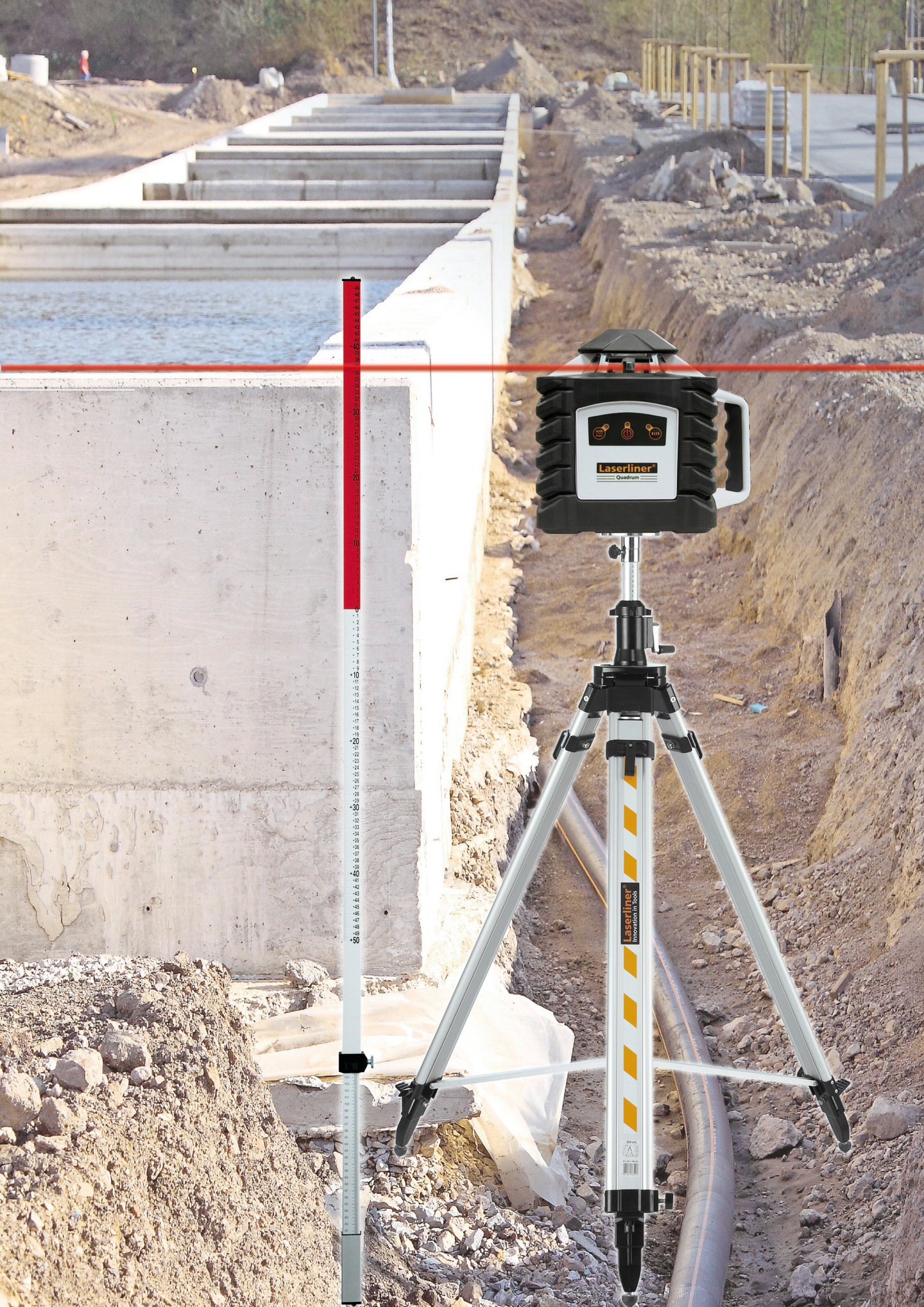 Pyörivä laser Laserliner Quadrum 410S