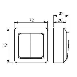 Pintakytkin 5 ABB Jussi 1065AP