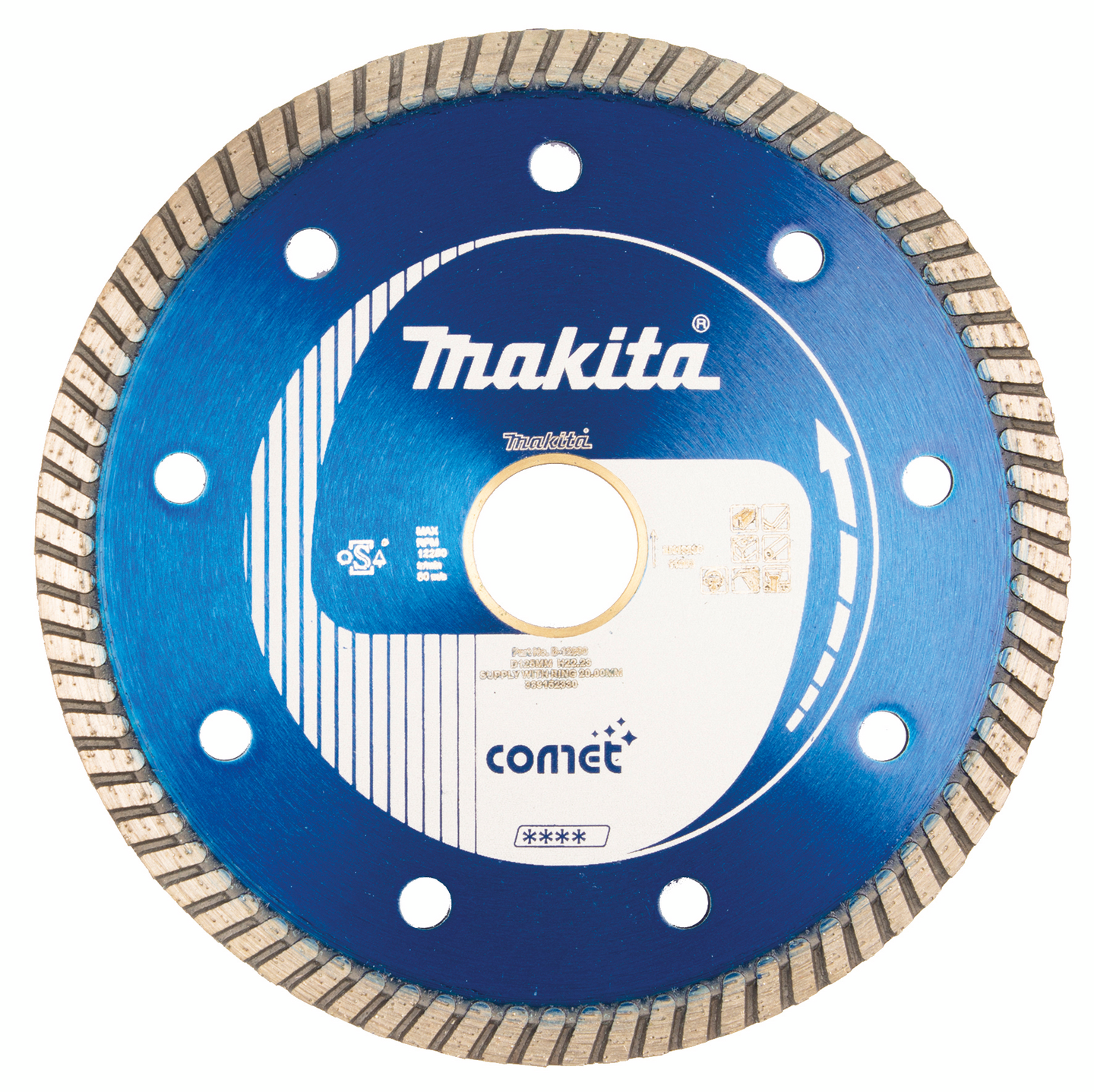 Timanttilaikka Makita 125x22,23mm Comet B-12996