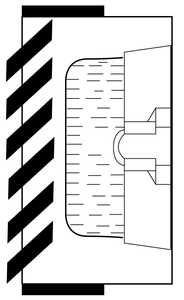 Saunavalaisin Ensto AVH11.1 mänty uppoasennus E27 IP44