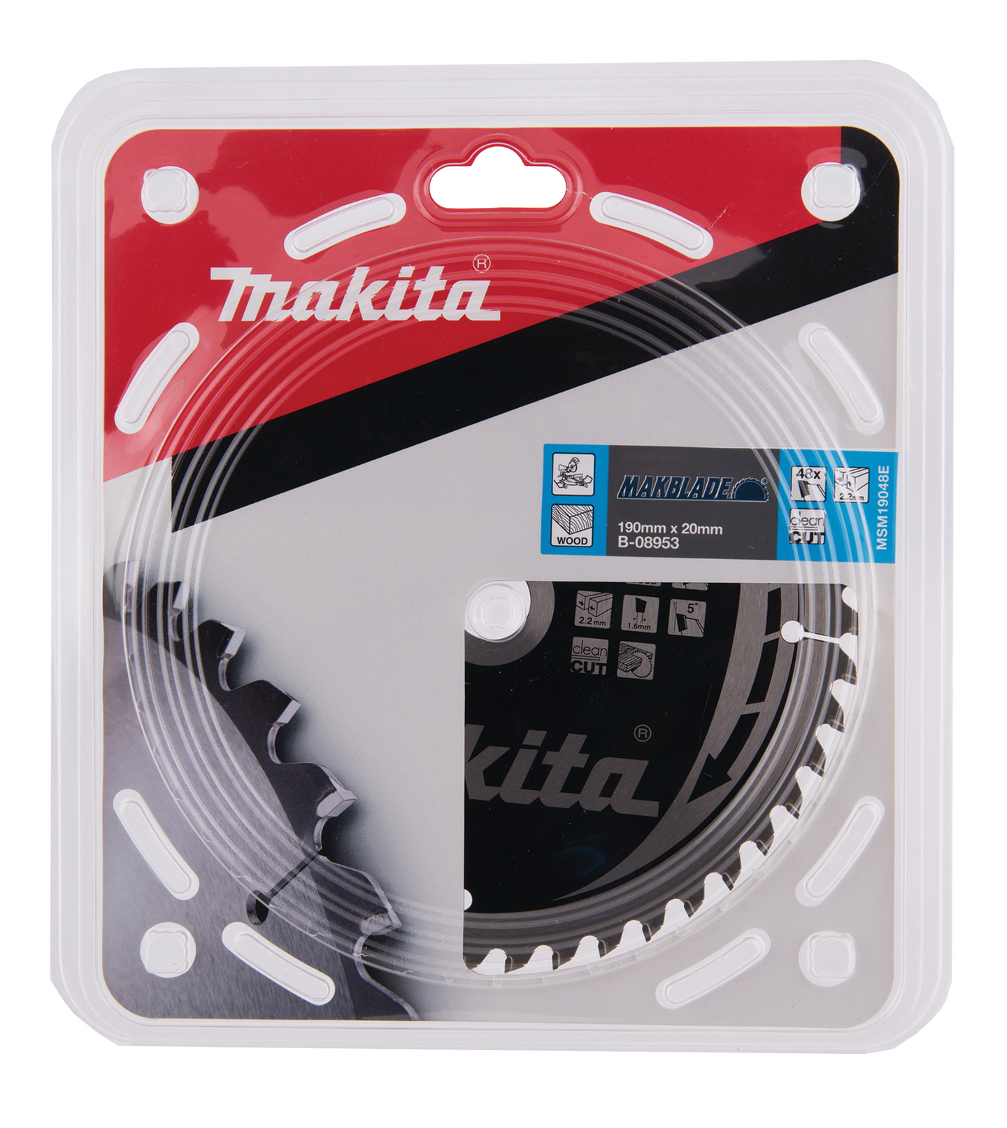 Pyörösahanterä Makita 190x20x2,2mm Z-48 B-08953