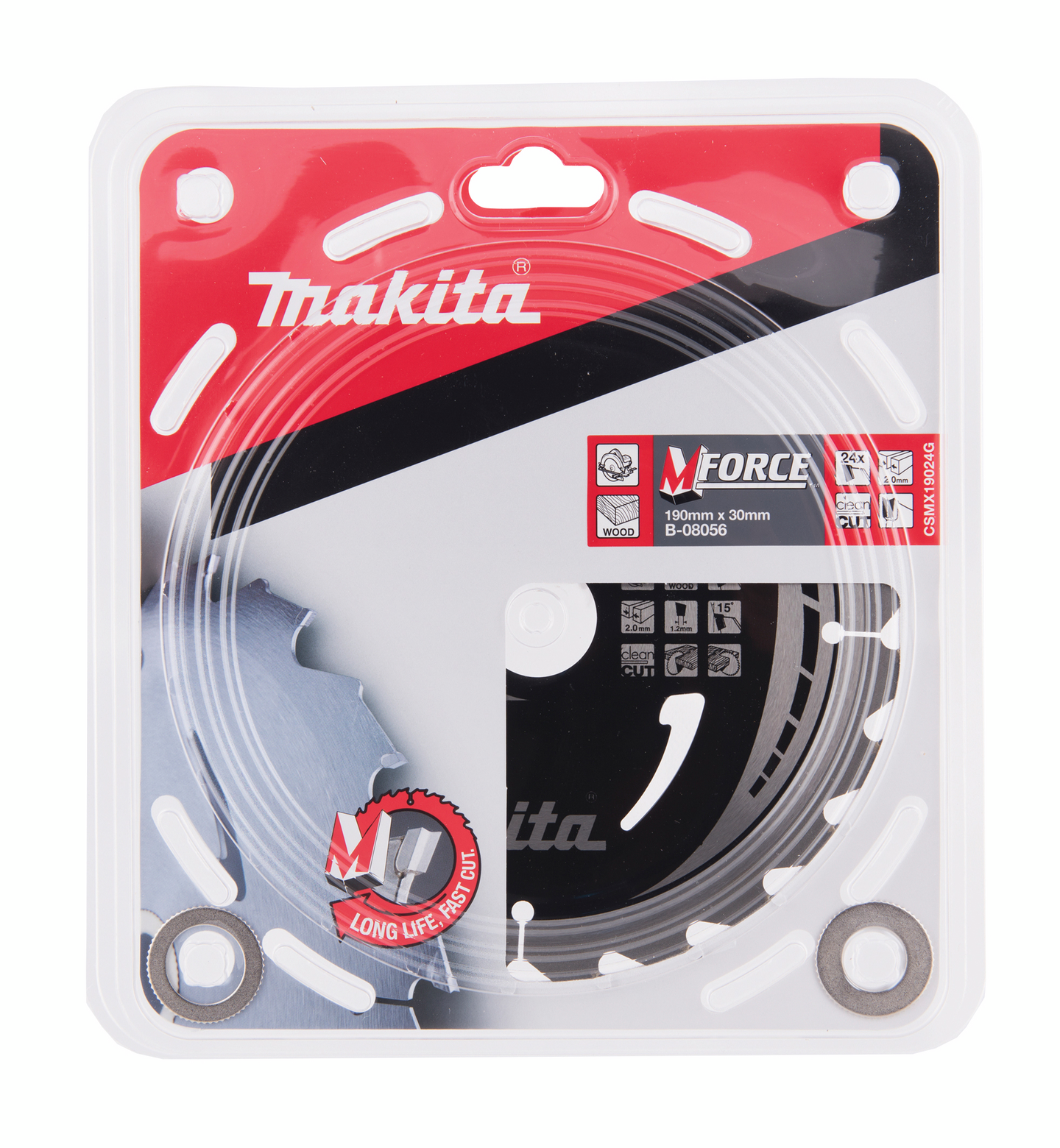 Pyörösahanterä Makita 190x30x2,0mm Z-24 B-08056