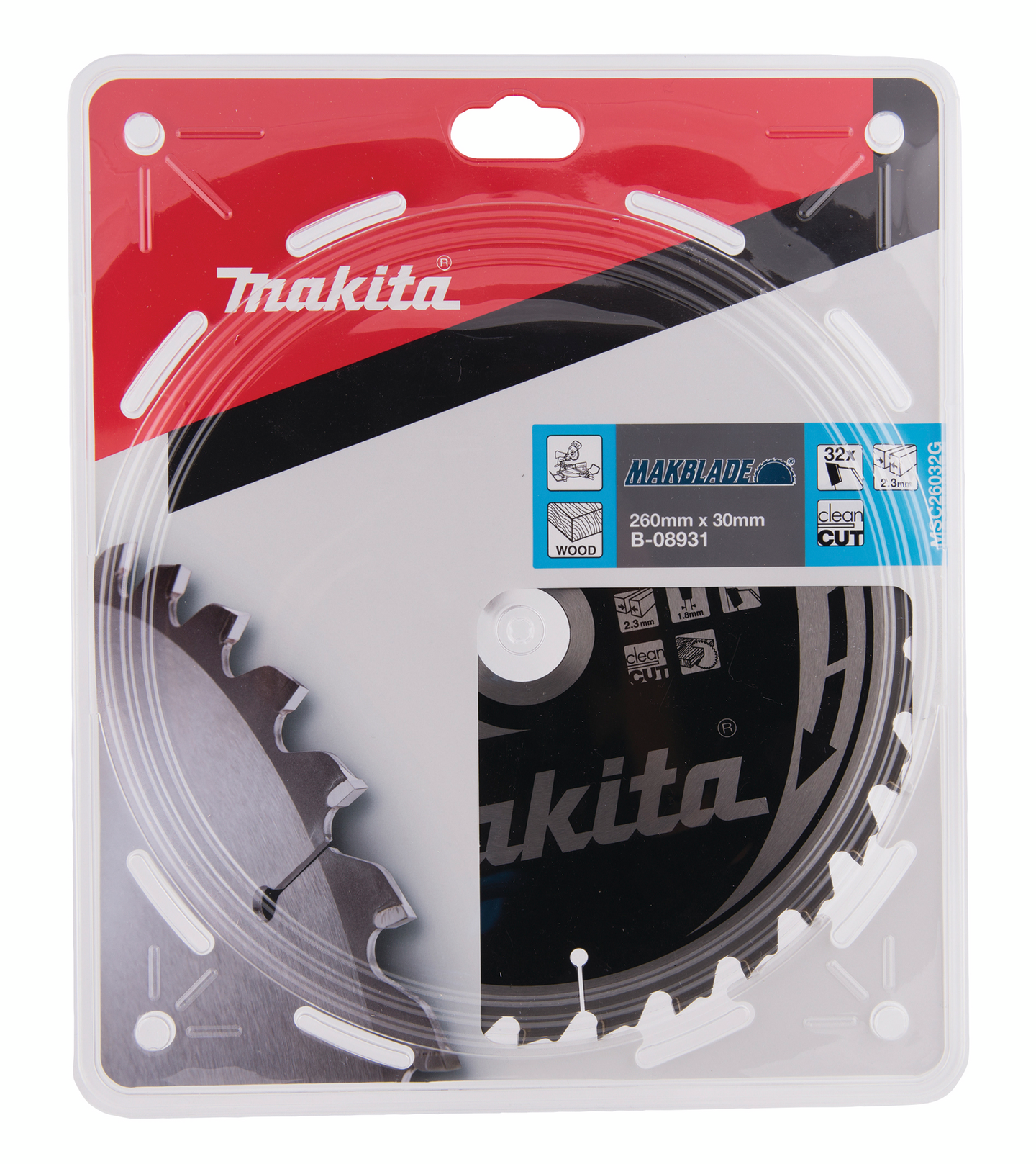 Pyörösahanterä Makita 260x30x2,3mm Z-32 B-08931