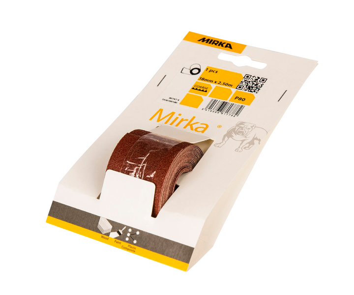Hiomakangas Mirka punainen 38mmx2,5m P80