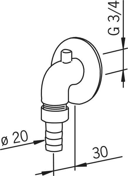 Viemäröintiliitin Oras 173 kromi