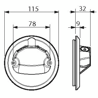 Liitäntäkansi ABB AK12.2P IP44