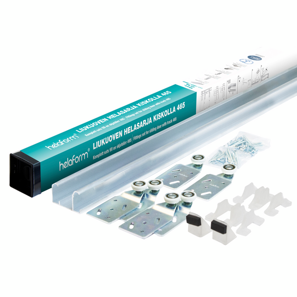 Liukuovikiskosetti Helaform kolmelle kalusteovelle 465/2400mm